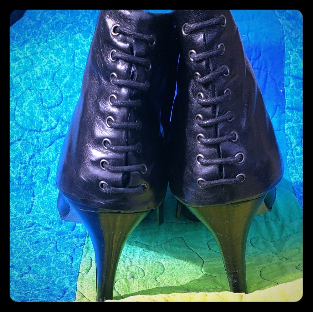 Black ankle boots
